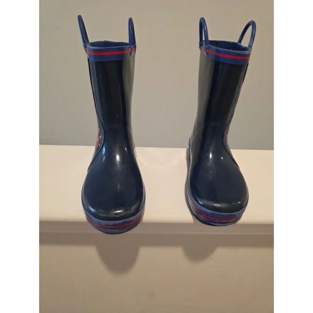 Kid's Marvel Avengers Rain Boots Navy Blue Iron Man Hulk Thor Captain America 12